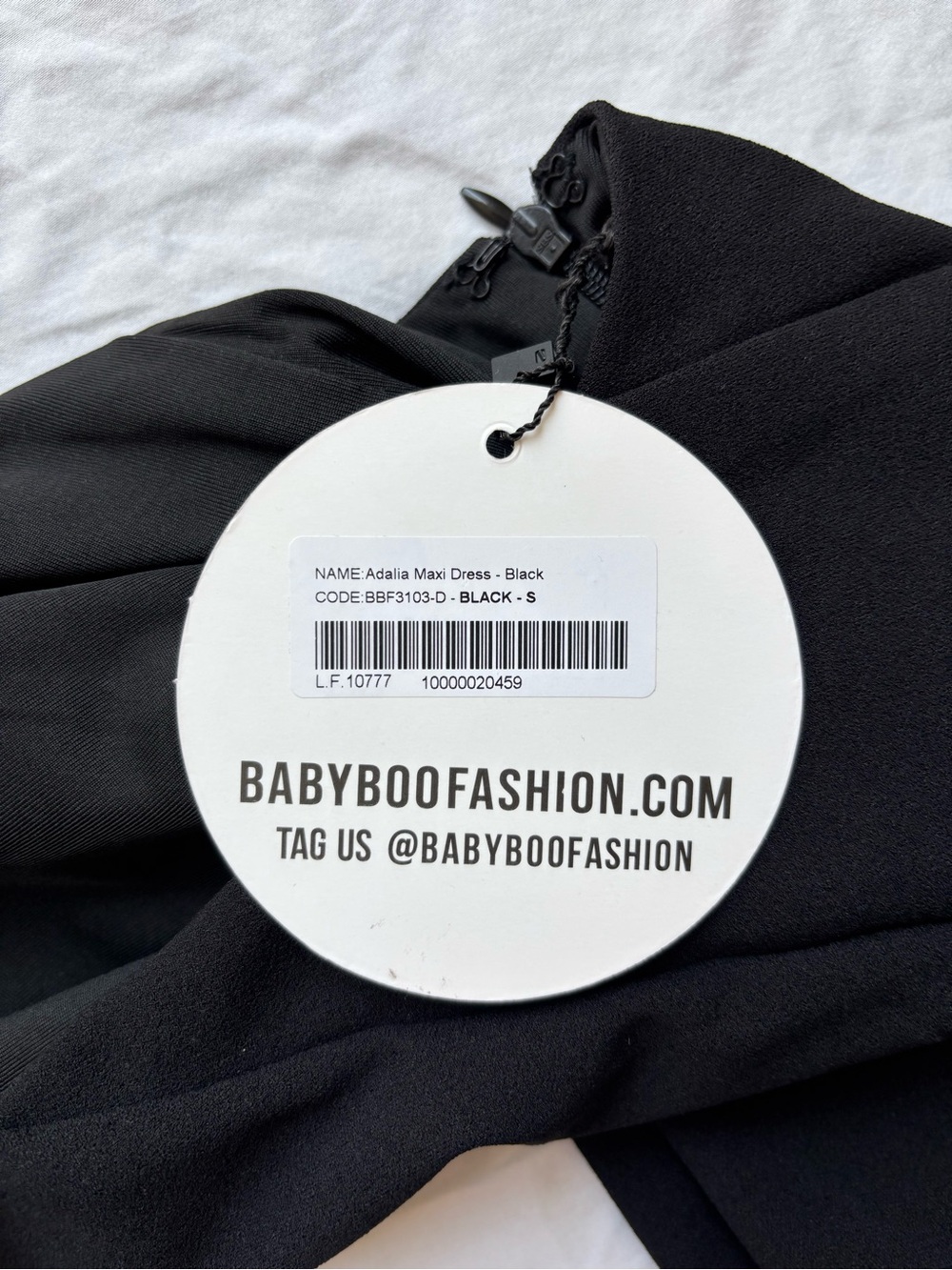 BABYBOO Black Adalia Maxi Dress - Sleek Evening Style